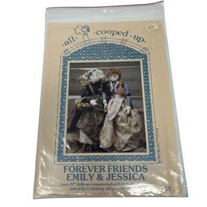 All Cooped Up Forever Friends Doll Sewing Pattern Emily & Jessica 22" Dolls 1987